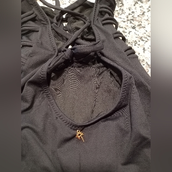 Milonga Beachwear Black Sz L Haute One Piece **NWT** - Picture 5 of 9